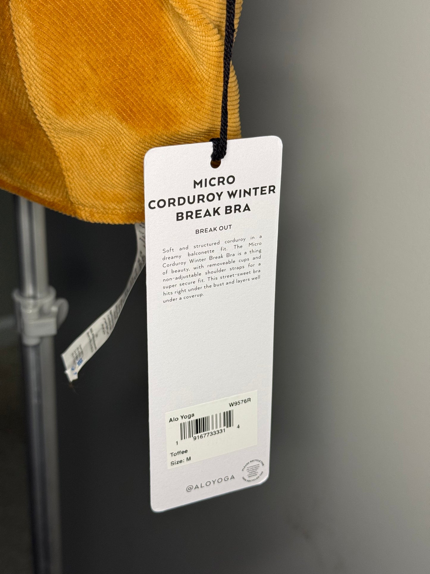 Micro Corduroy Winter Break Bra